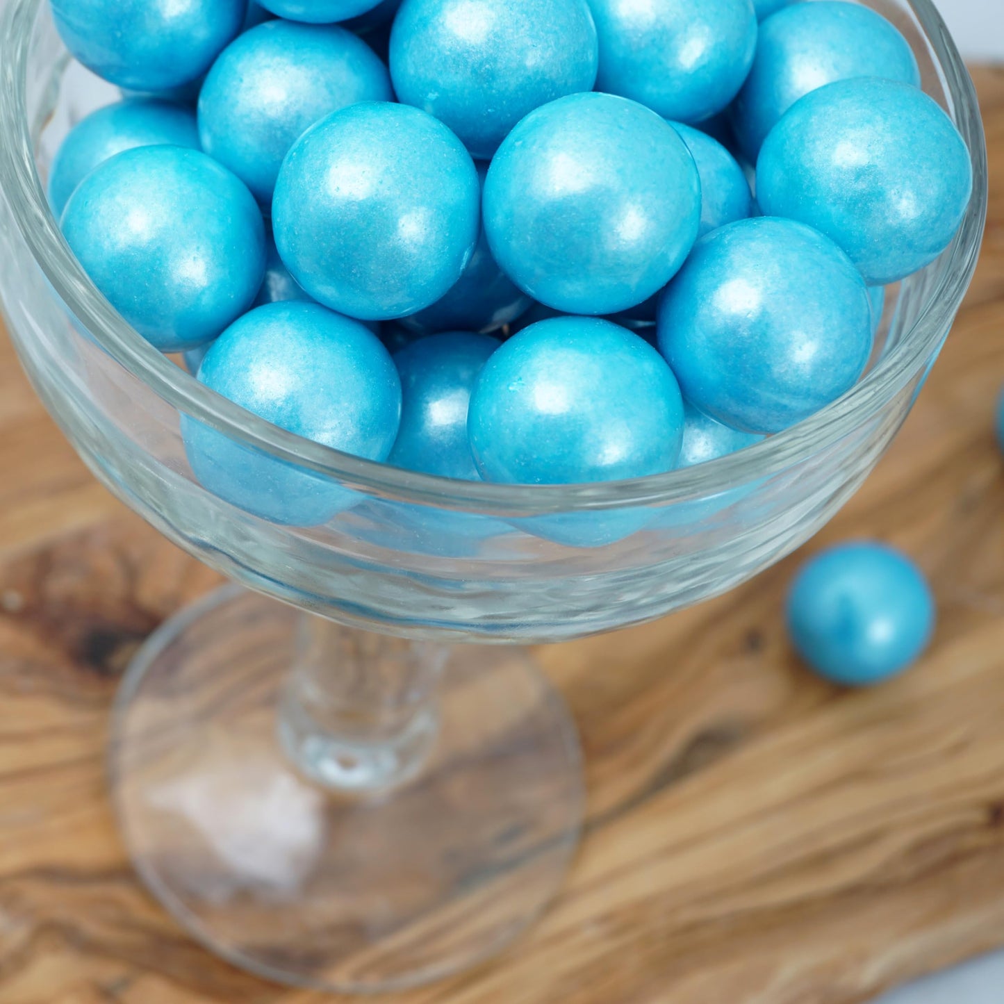 Light Blue Shimmer Gumballs 1 Inch Gumballs, 2 Pound Bulk Blue Candy (Approx. 110 Pieces), Light Blue Candy, Gumballs 1 Inch Blu