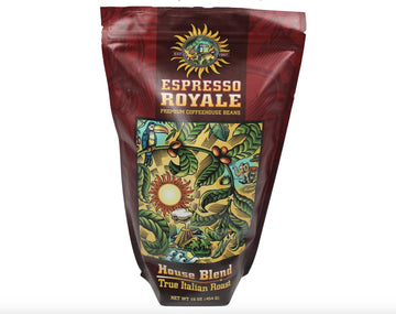 Espresso Royale Coffee, House Blend Dark Roast 16 Ounce Bag, Premium Quality Coffee Beans, 1Lb Bag