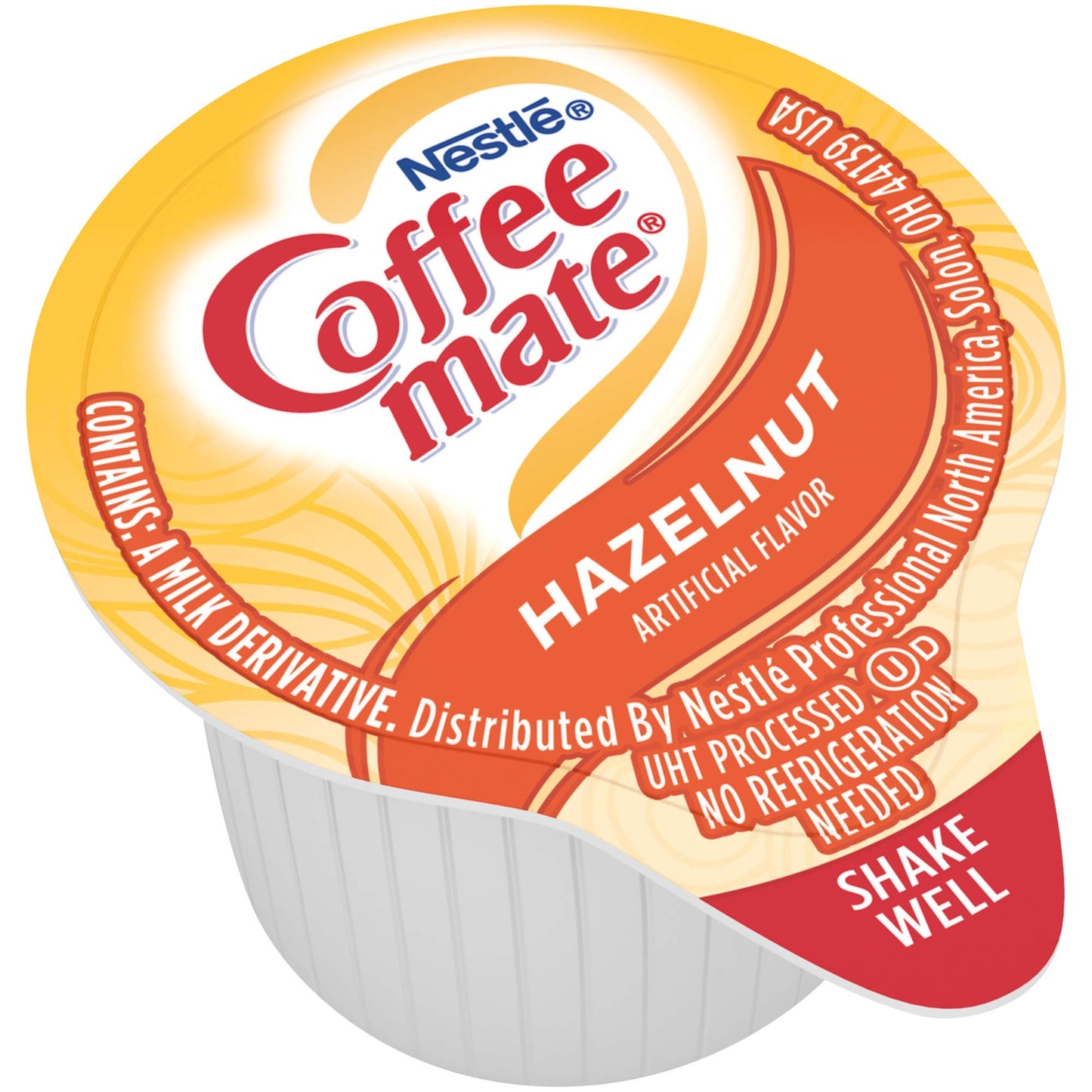 Nestle Coffee mate Liquid Coffee Creamer Singles, Hazelnut, 50 Ct Box with By The Cup Coffee Scoop
