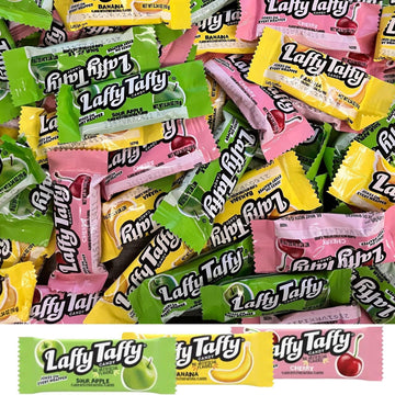Laffy Taffy Assorted Chewy & Tangy Laffy Taffy Bulk Candy Individually Wrapped (Assorted 5 Lb)
