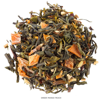 Tea Forte Green Mango Peach Loose Bulk Tea, 1 Pound Pouch, Organic Green Tea Makes 160-170 Cups