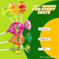 Bulk Lollipops Assortment Variety Pack, 120 Count Assorted Fruity Flavors Bubble Gum Filled Candy Pops, Individually Wrapped Sou