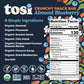 Tosi Almond Blueberry Protein Bars, Vegan, Gluten-Free, 12 Count, Organic, 5G Protein, Soy-Free, Omega 3s
