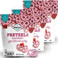 Hayden Valley Foods Raspberry Yogurt Covered Pretzels - Pack of 3 - No Artificial Flavors or Preservatives - 5 oz Bags