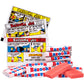 Bazooka Bubble Gum Valentines Day 225 Count Individually Wrapped Pink Chewing Gum in Original Flavor - Bulk Bubble Gum Tub - Fu