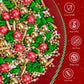 Christmas Tree Sprinkles for Cake Decorating,130g Red Gold and White Pearl,Gold Rods Green Trees Mixed,Edible Sugar Holiday spri