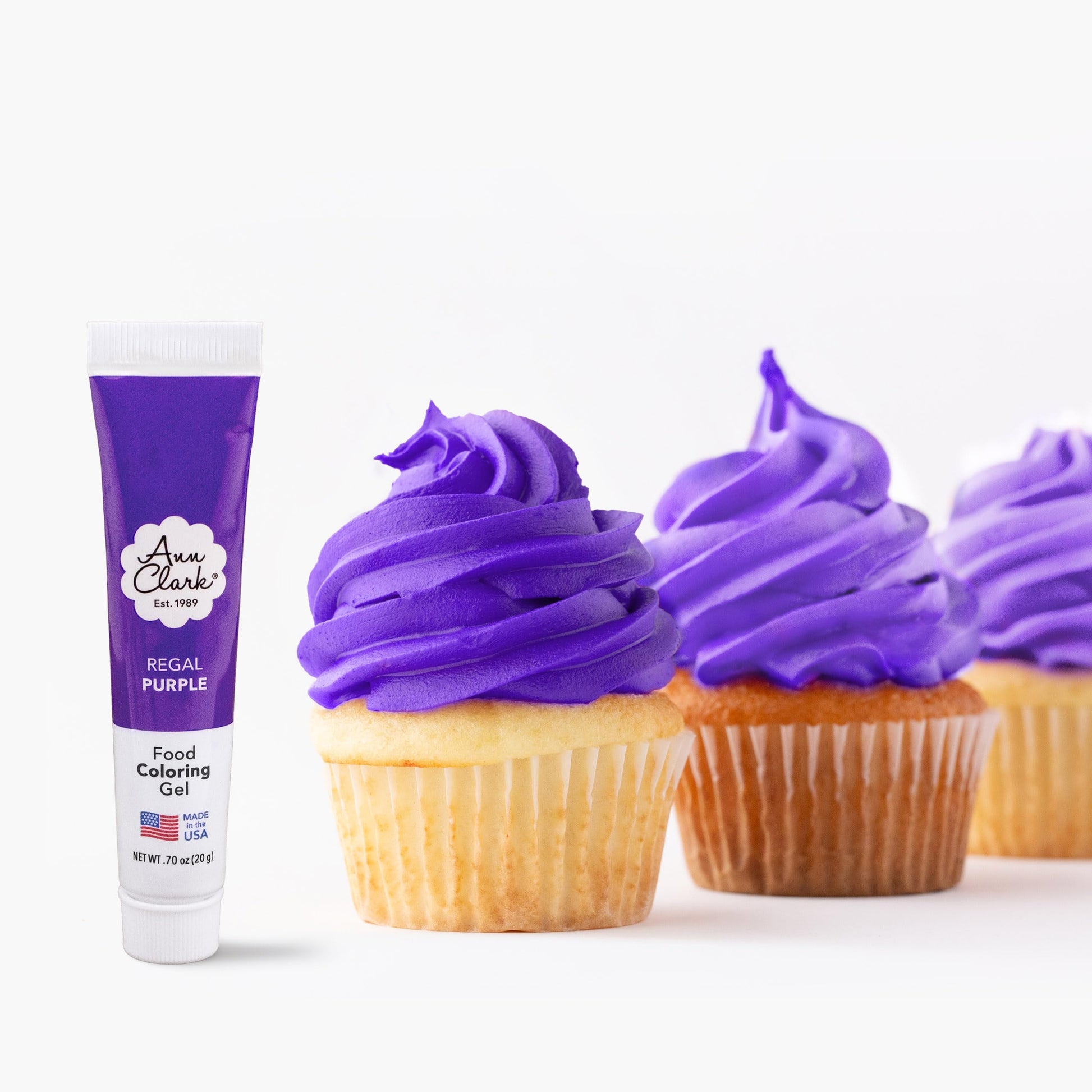 Ann Clark Regal Purple Food Coloring Gel .70 Oz. Professional Grade Made In Usa