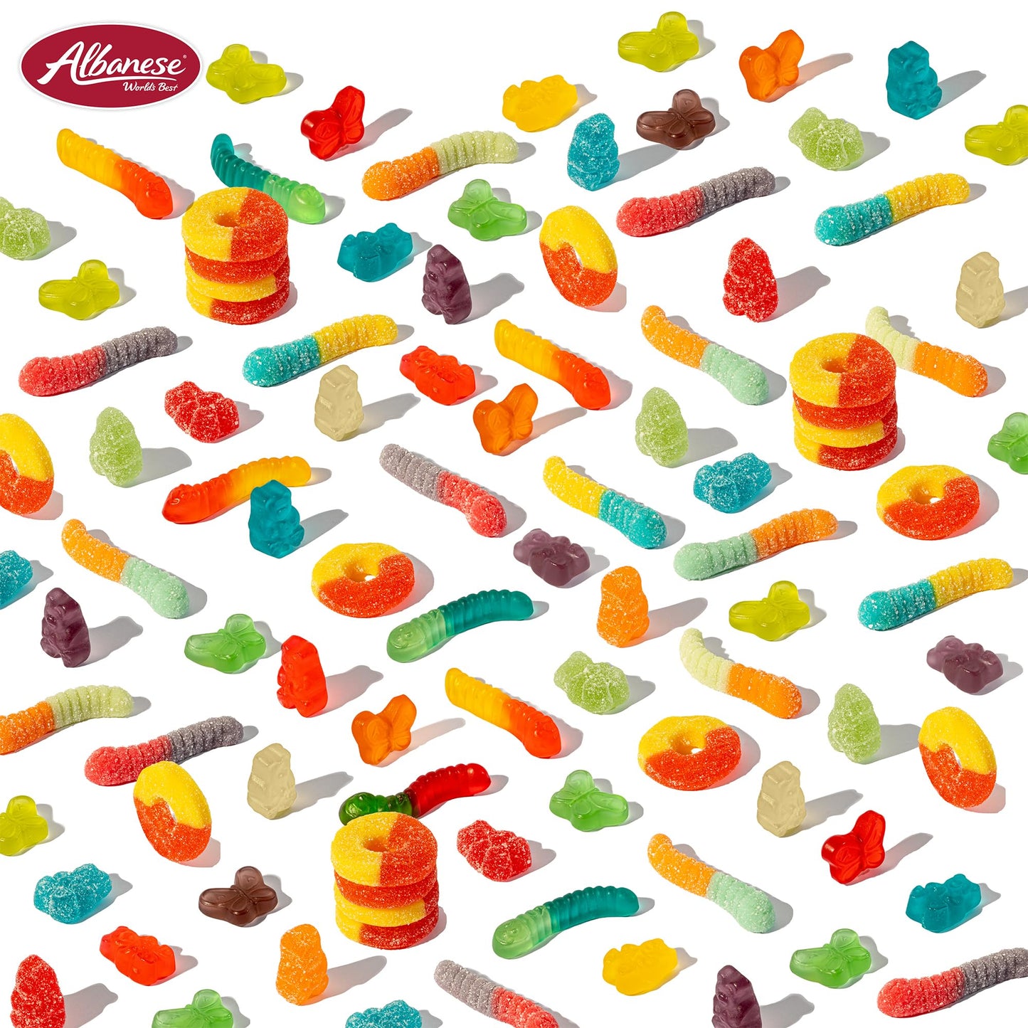 Albanese Gummy Candy Variety Pack, Assorted Flavors, 7oz & 7.5oz (Pack of 6)