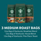 Starbucks Medium Roast Whole Bean Coffee Variety Pack, 3 Bags, 12 oz Each