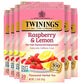 Twinings Herbal Tea Raspberry & Lemon, Caffeine-Free, 20 Count (Pack of 6)