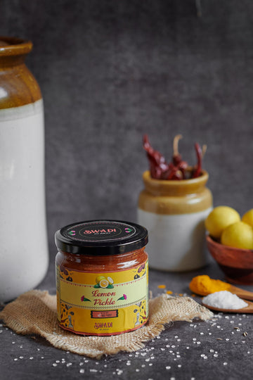 'Swadi By Anju'' Homemade Rajasthani Nimbu Ka Achar | Oil-Free & Vinegar-Free Sweet-Sour Lemon Pickle | Natural Lemon Pickle Wi