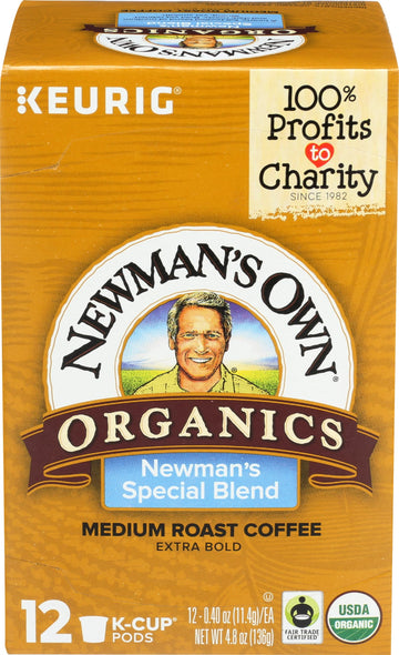 Newmans Own Organics Organic Special Blend Coffee Pods 12 Count, 4.8 Oz