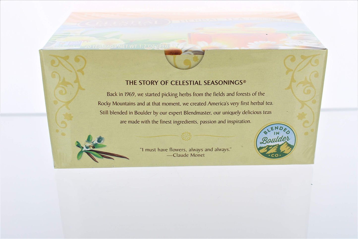 Celestial Seasonings Herbal Tea - Honey Vanilla Chamomile - Model 48874