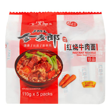 Jml Instant Noodle Stewed Beef Flavor-5Bags