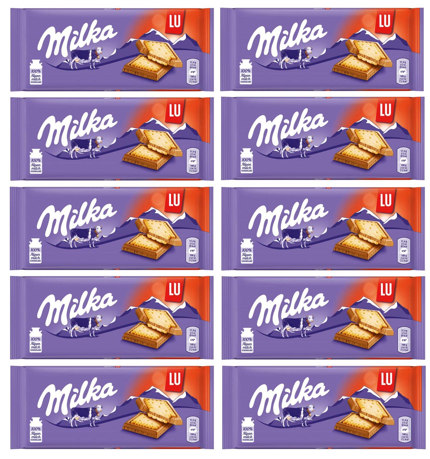 Milka Lu Biscuit 87G (10-Pack)