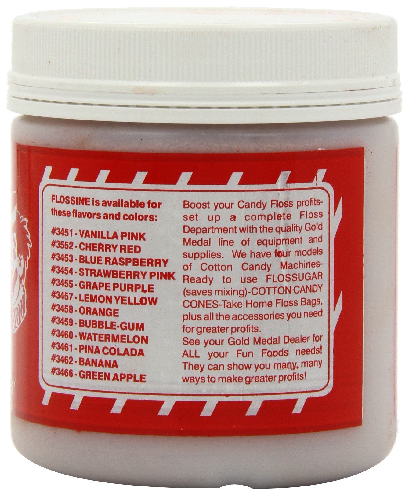 Gold Medal Flossine Can, Vanilla Pink