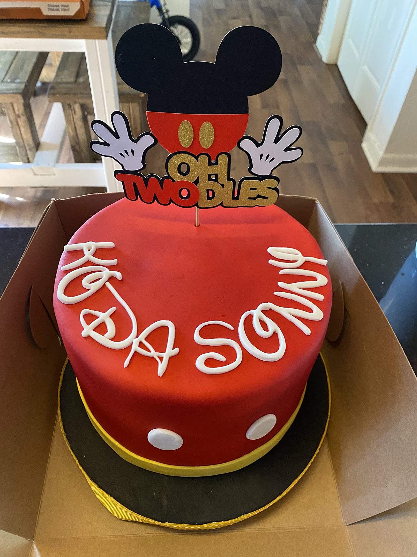 Oh Twodles Mickey Cake Topper Mouse 2Nd Birthday Party Supplies Cake Decorations Boys Second Birthday Theme