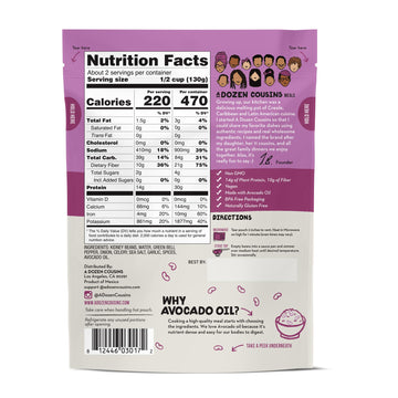 A Dozen Cousins Seasoned Beans, Microwaveable, Vegan and Non-GMO Meals Ready to Eat Made with Avocado Oil (Creole Red Beans, 6 P