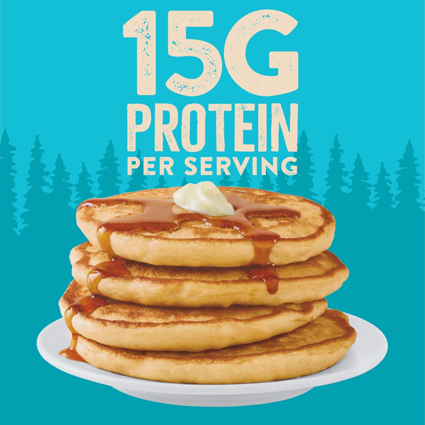 Krusteaz Protein Pancake Mix, Buttermilk, 15g Protein, 20 Ounce (Pack of 2)