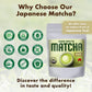 M1  Japans Finest Nishio Ceremonial Grade Matcha Green Tea Powder - Shade-Grown First Flush, Rich In Catechins, Deep Green Col
