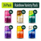 Zevia Zero Sugar, 6-Flavor Rainbow Soda Variety Pack, 12 Fl Oz Cans (Pack of 24)