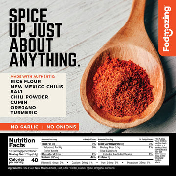 Fodmazing Spice Replacer Substitute, Low Fodmap Spice Replacement, Ibs Friendly, Non-Gmo, Fat-Free, Great For Meals And Snacks (