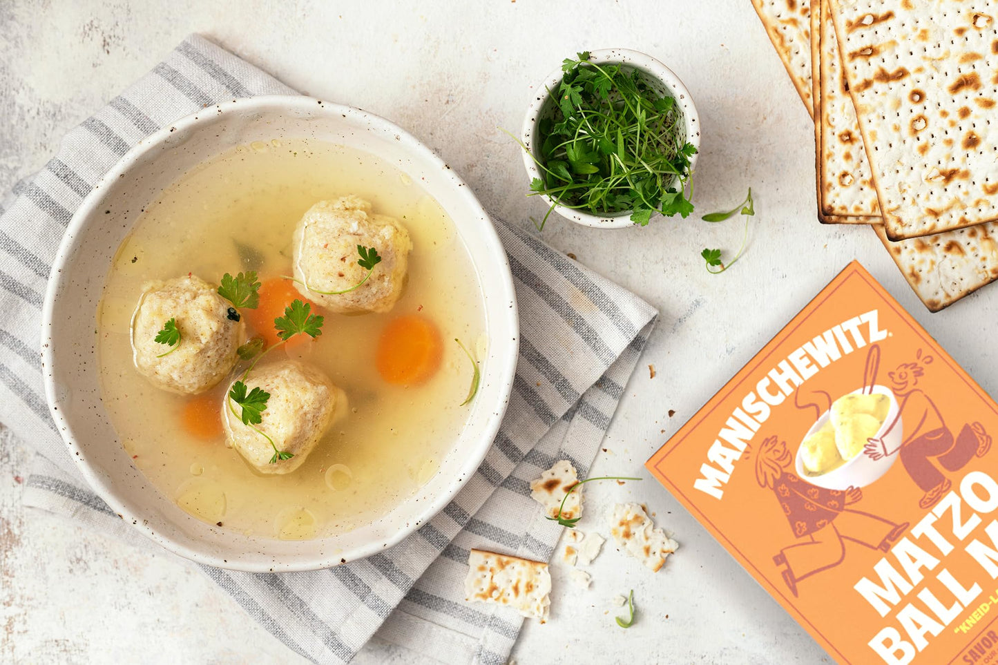 Manischewitz Matzo Ball Mix, 5 Oz. (6 Pack) Easy Prep | Kosher For Passover | Nothing Artificial | No Msg | Classic Fluffy Texur