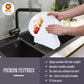 24 Pack Kitchen Dishcloths - Does Not Shed Fluff - No Odor Reusable Dish Towels, Premium Dish Cloths, Super Absorbent Coral Flee