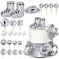 23Pcs Disco Boot Cake Toppers Disco Hat Cake Topper Cowgirl Cowboy Cake Decorations Disco Balls Cake Topper For Cowgirl Cowboy B