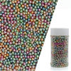 Edible Colourful Pearl Sugar Sprinkles Candy 4mm Mini Pearls Cake Decorations Cupcake Toppers Cookie Decorating Perfect for Wedd