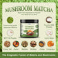 Grelim Mushroom Matcha, Japanese Ceremonial Matcha Infused With 7 Superfood Mushrooms, Mct Oil, Coconut Milk Powder, Great Tasti
