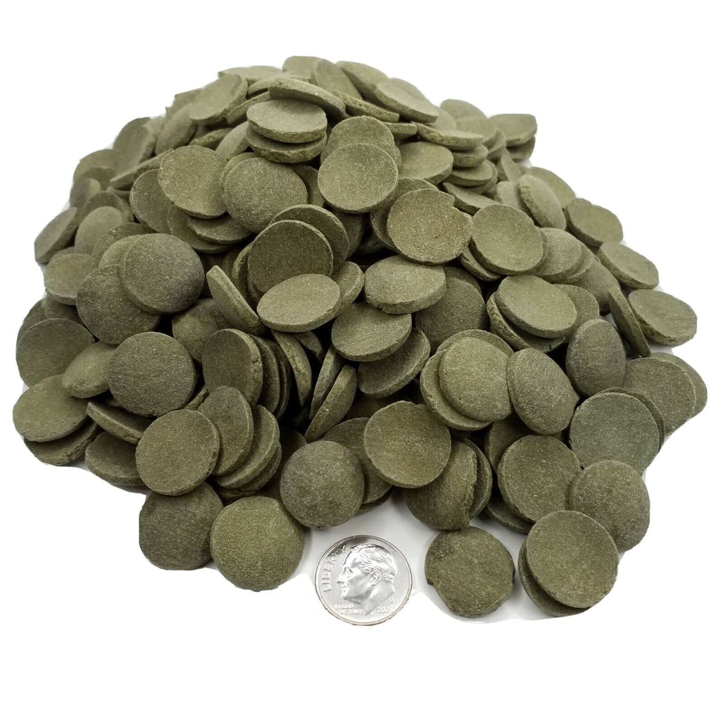 Aquatic Foods Inc. Spirulina Algae Wafers - Sinking Wafers for Fish, Shrimp, Snails - 10oz Jar