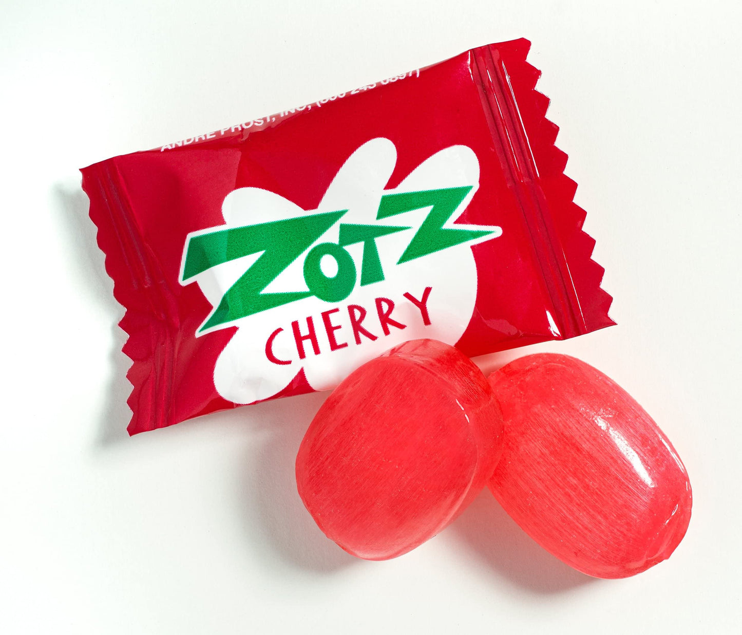 Zotz Fizz Power Candy Cherry - Fruit Flavored Hard Candy With A Fizzy Center | 230G Bag, Single Pack | Gluten-Free