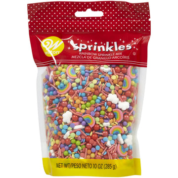 Wilton Rainbow Sprinkles Mix, 10 Oz