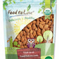 Food to Live Organic California Almonds, 1 Pound - Non-GMO, Whole, Unsalted, Unroasted, Keto, Vegan Nuts in Bulk. Rich in Vitami
