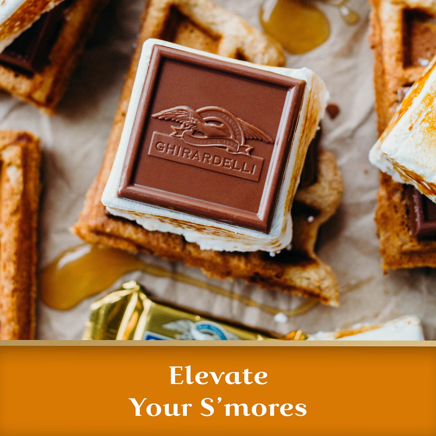 Ghirardelli Milk Chocolate Squares With Caramel Filling, 15.96 Oz Bag