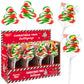 20 Pack Christmas Tree Lollipops - Individually Wrapped Large Christmas Holiday Themed Tree Suckers - Colorful Red & Green Designs & Delicious Tutti Frutti Flavor -Bulk Candy Use For Stocking Stuffers, Party Favor, Classroom & Office  , Candy Jar Fillers