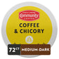 Community Coffee Coffee & Chicory Pods, Medium-Dark Roast, Compatible with Keurig 2.0, 72 Count (Pack of 1)