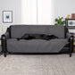 Furhaven Large Sofa Slipcover Waterproof  Non Slip Quilted Paw Print Furniture Protector Cover, Washable - Gray, Large Sofa