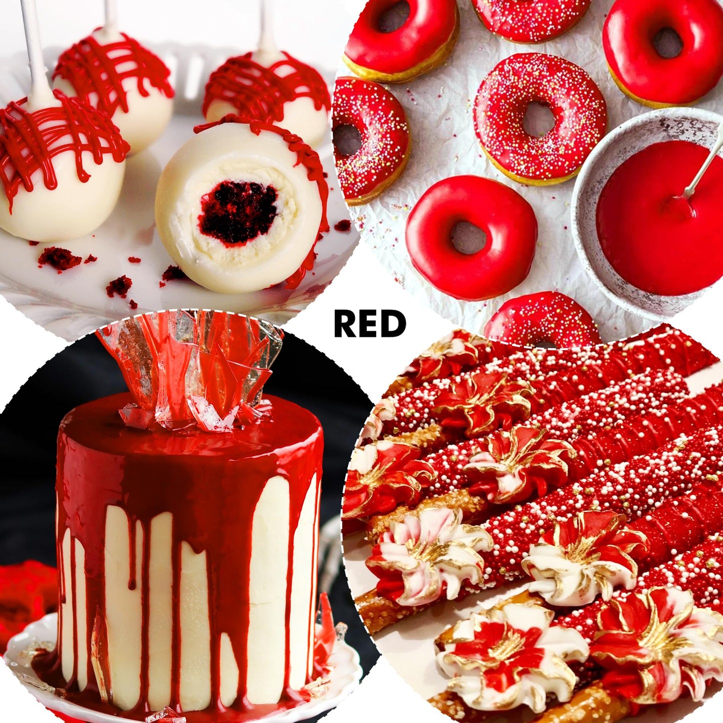 YumCraft Oil Based Food Coloring for Chocolate, 3 Fl Oz, Red - Vibrant Color for Baking, Candy Melts, Frosting