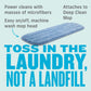 E-Cloth Deep Clean Mop Head, Reusable Damp Microfiber Mop Head, 300 Wash Guarantee, 1 Pack