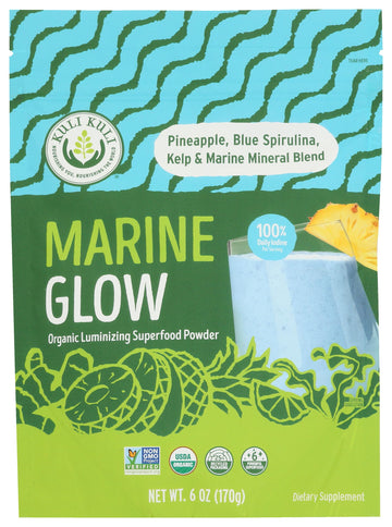 Kuli Kuli Mo Organic Luminizing Superfood Powder, Marine Glow, Non GMO, 6 Ounces (Pack of 1)