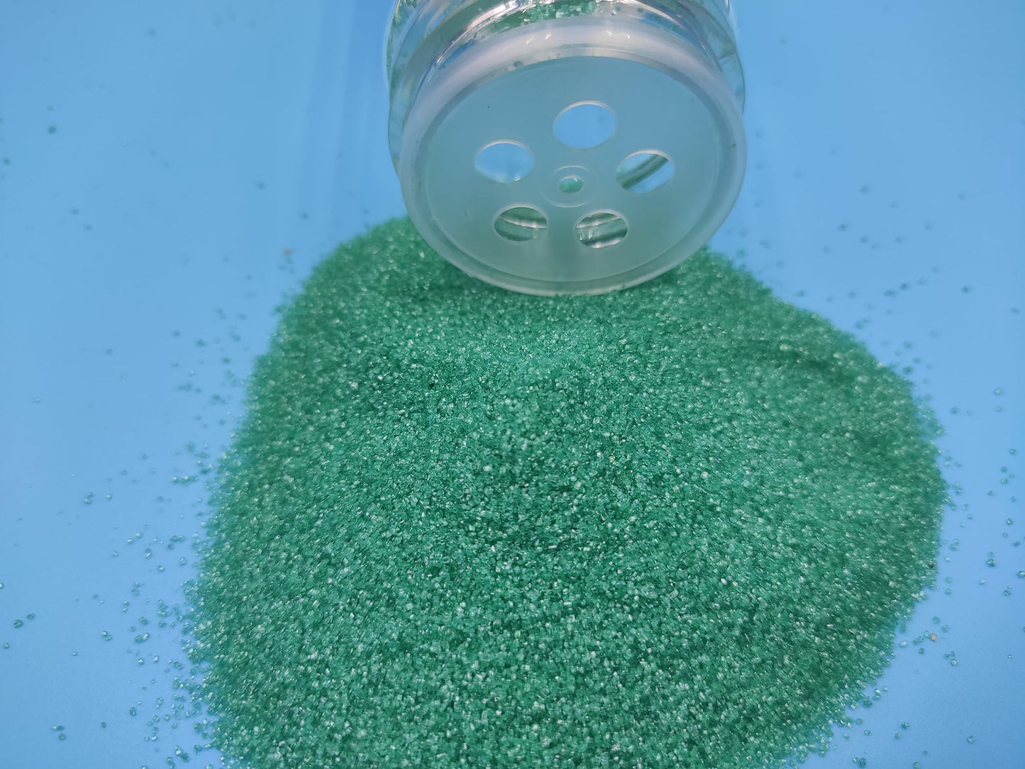 Edible 5 Ounce Fine Decorative Green Sanding Sugar Sprinkles For Baking, Sparkling Crystals For Cakes, Cookies, Cupcakes, Ice Cr