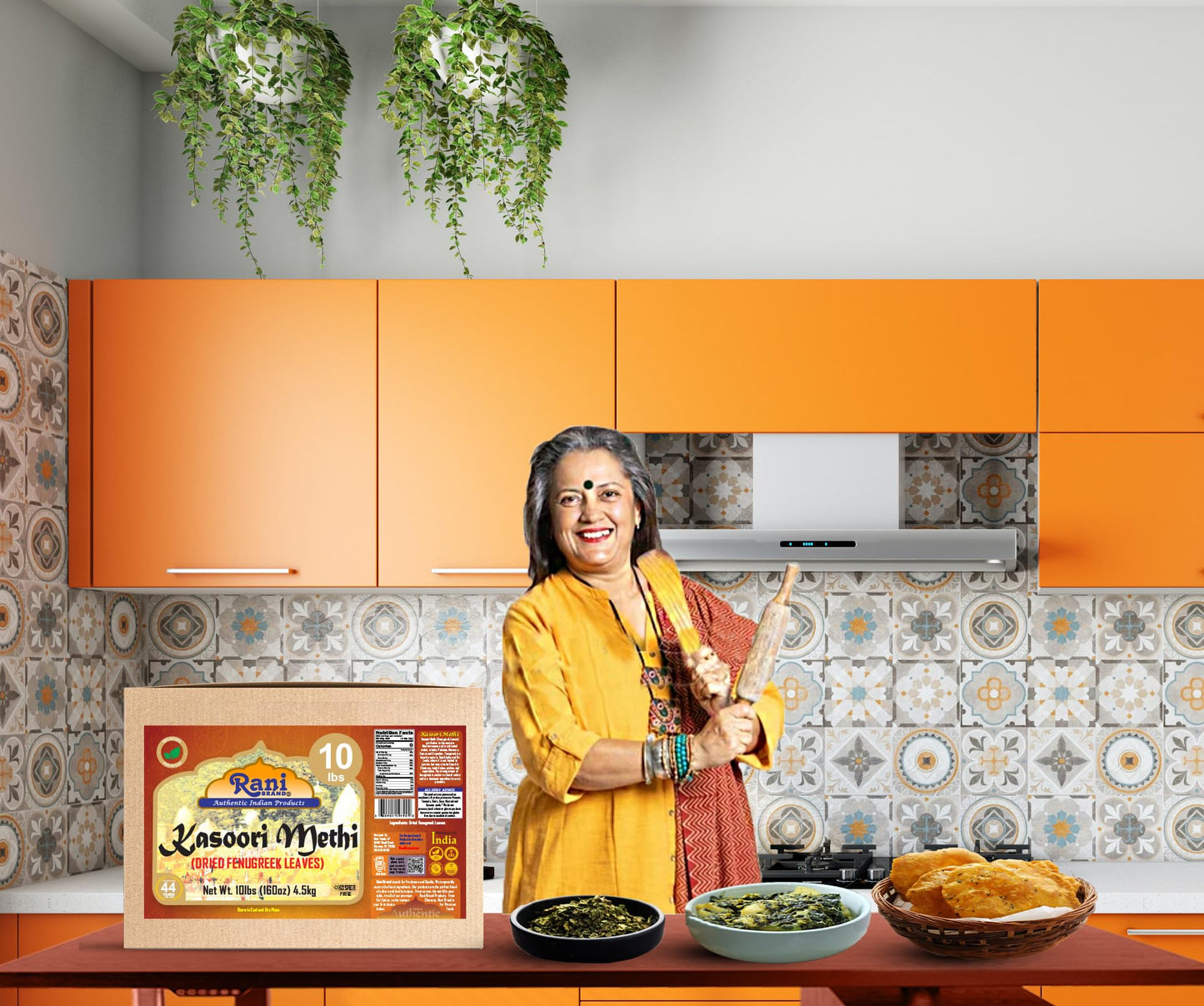 Rani Fenugreek Leaves Dried (Kasoori Methi) 160Oz (10Lbs) 4.54Kg Bulk Box ~ All Natural | Vegan | Gluten Friendly | Non-Gmo | Ko