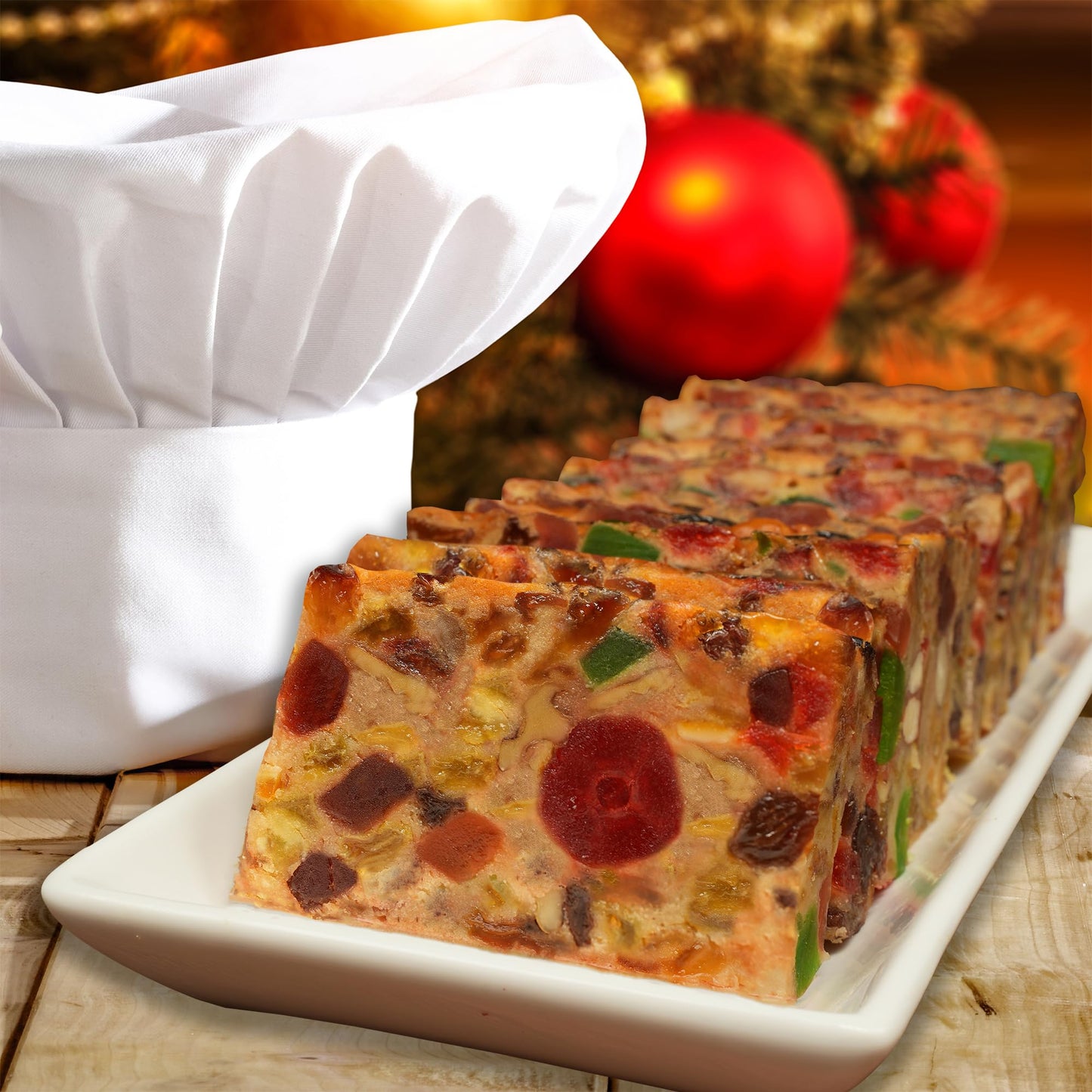 Claxton Fruit Cake - 3-1 Lb. Dark Recipe - In Exclusive ''Claxton Gift Cartons''