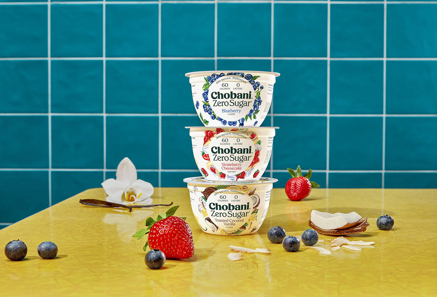 Chobani Zero Sugar* Strawberry Cheesecake 5.3oz 4PK