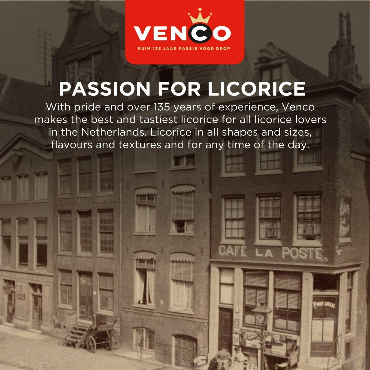 Venco Griotten Licorice Candy - Soft Sweet and Salted Licorice Squares, Sugar Coated Anise Liquorice Candies, Original Dutch Lic