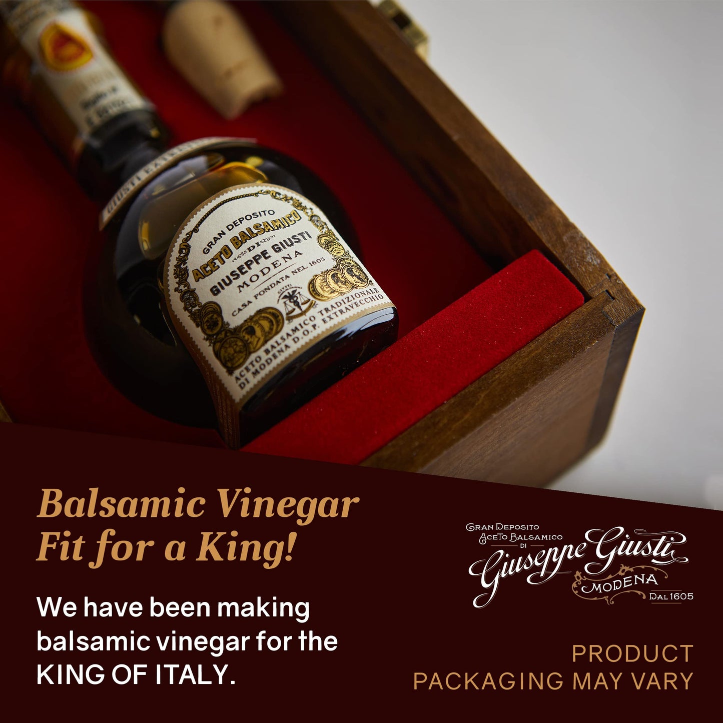 Giusti Aged Balsamic Vinegar of Modena DOP, 25 Years, 3.4 fl oz, Black, Model 701.00-A