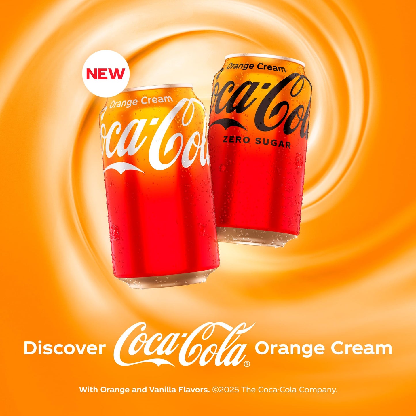 Coca-Cola Zero Sugar Coke Orange Cream 12oz 12pk - Zero Sugar Soft Drink