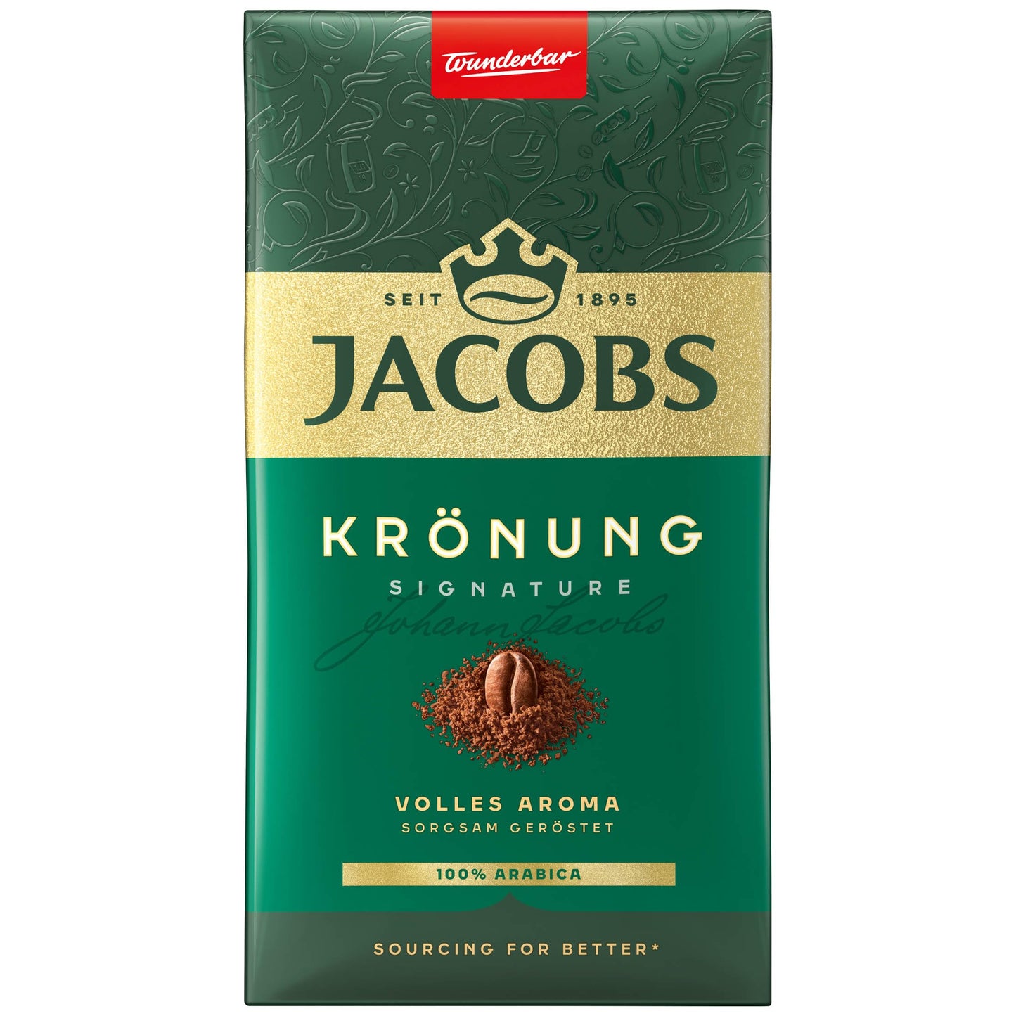 Jacob'S Kronung Ground German Coffee 17.6 Oz, 12 Count